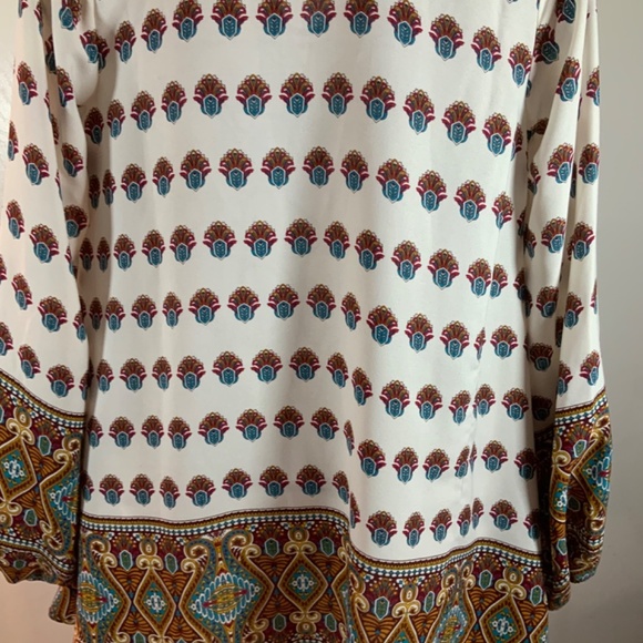 Show Me Your Mu Mu Jamie Tunic Boho Hippie Floral Mini Dress Size Small - Picture 4 of 8